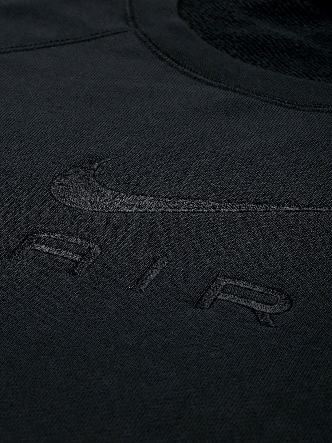  Nike Embroidered Brand Logo Loose Fit Pure Cotton AIR FT CREW Sweatshirt