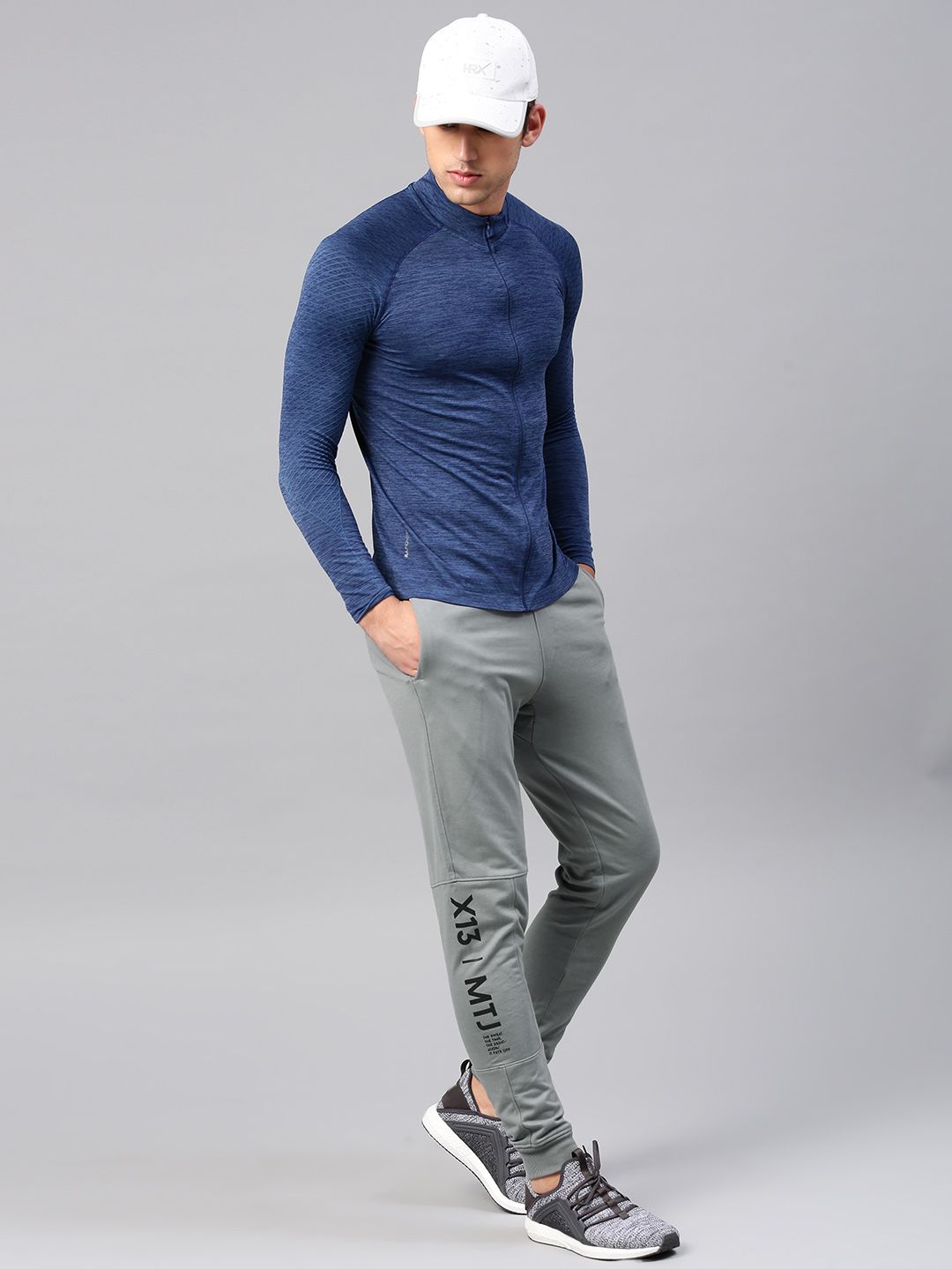  HRX Active By Hrithik Roshan Men Grey Solid Joggers