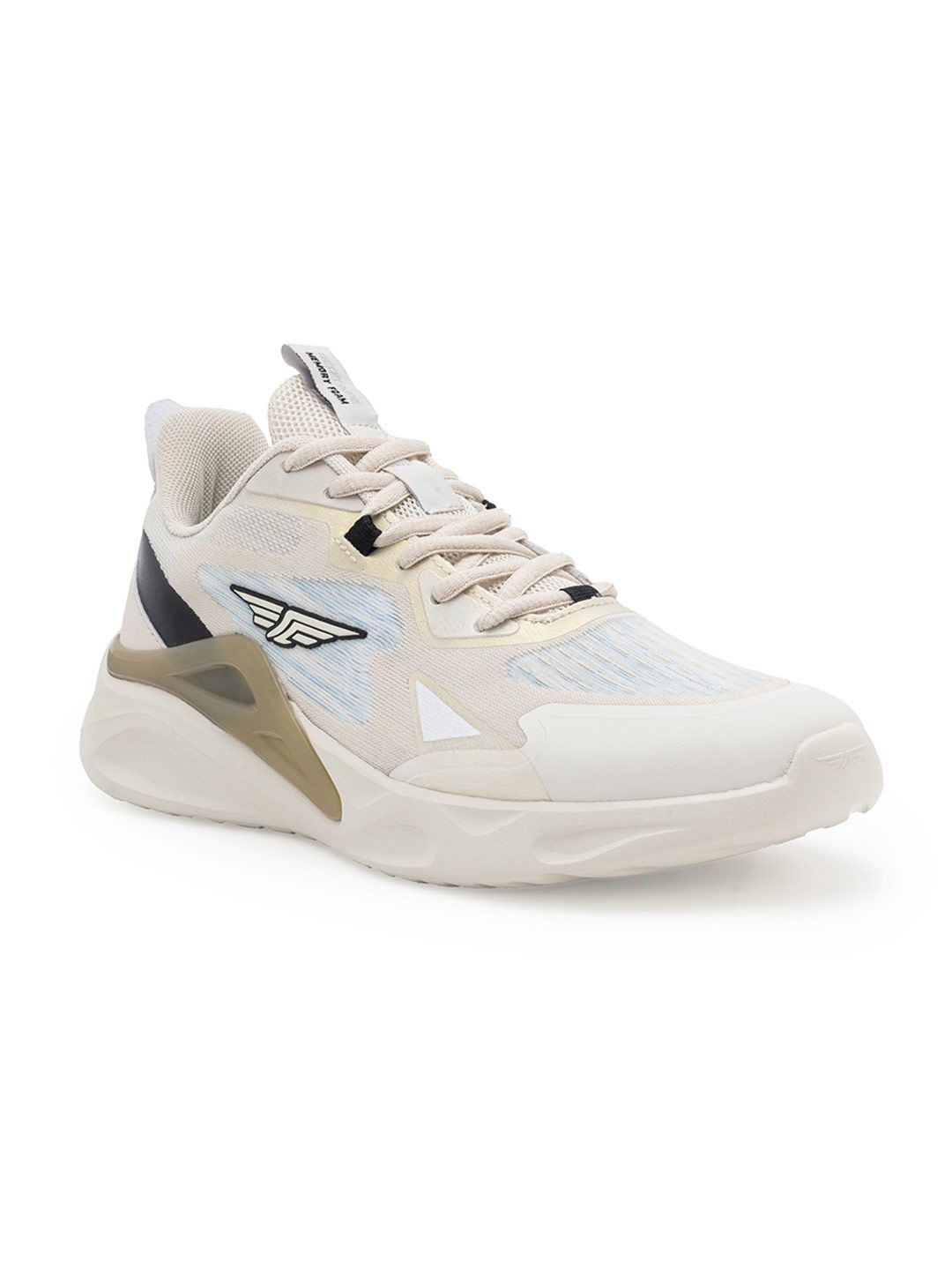  Red Tape Men Beige Mesh Walking Shoes