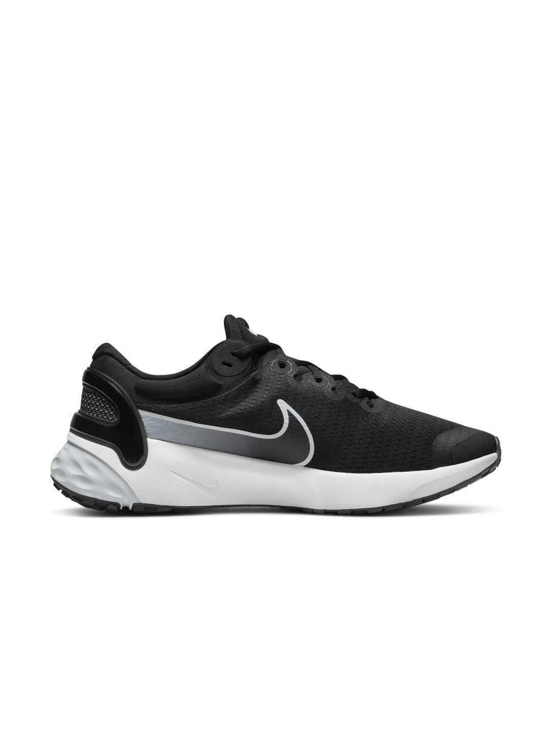  Nike Men Black Solid Renew Run 3 Road Running Shoes