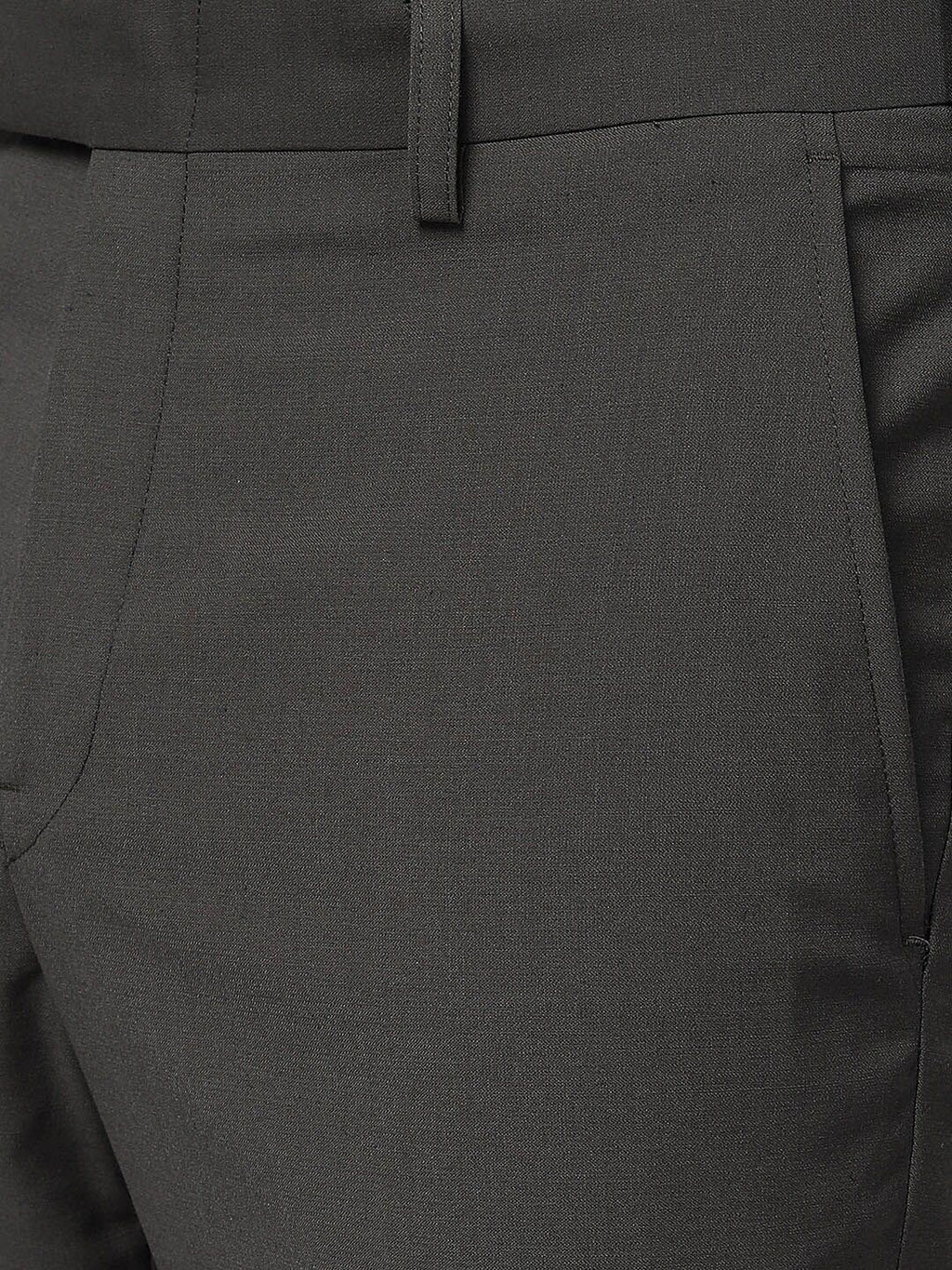  Greenfibre Men Slim Fit Mid-Rise Formal Trousers