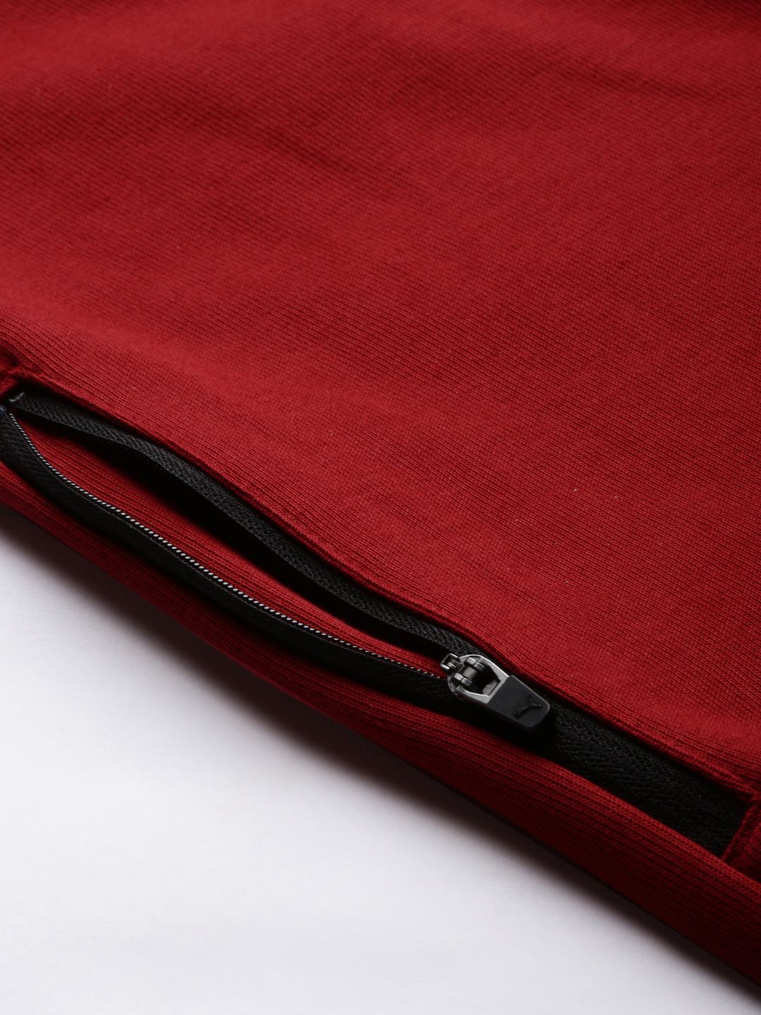  Puma Men Maroon Printed VK Ms Front-Open Track Sweatshirt