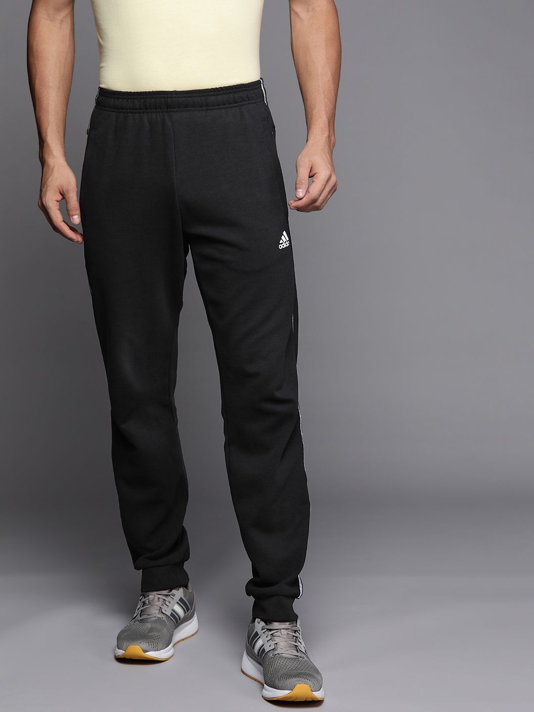  ADIDAS Men Navy Blue C90 TP Solid Track Pants