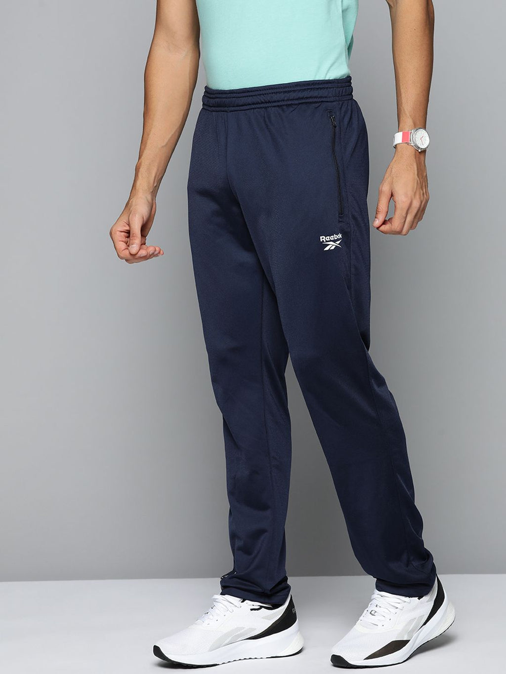  Reebok Men Navy Blue Training Speedwick Track Pants