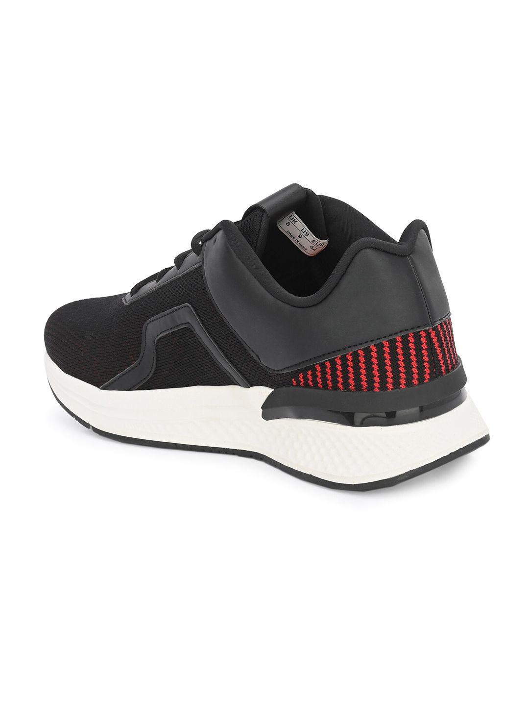  HRX By Hrithik Roshan Men Black & Red Mesh Memory Foam Non-Marking Running Shoes