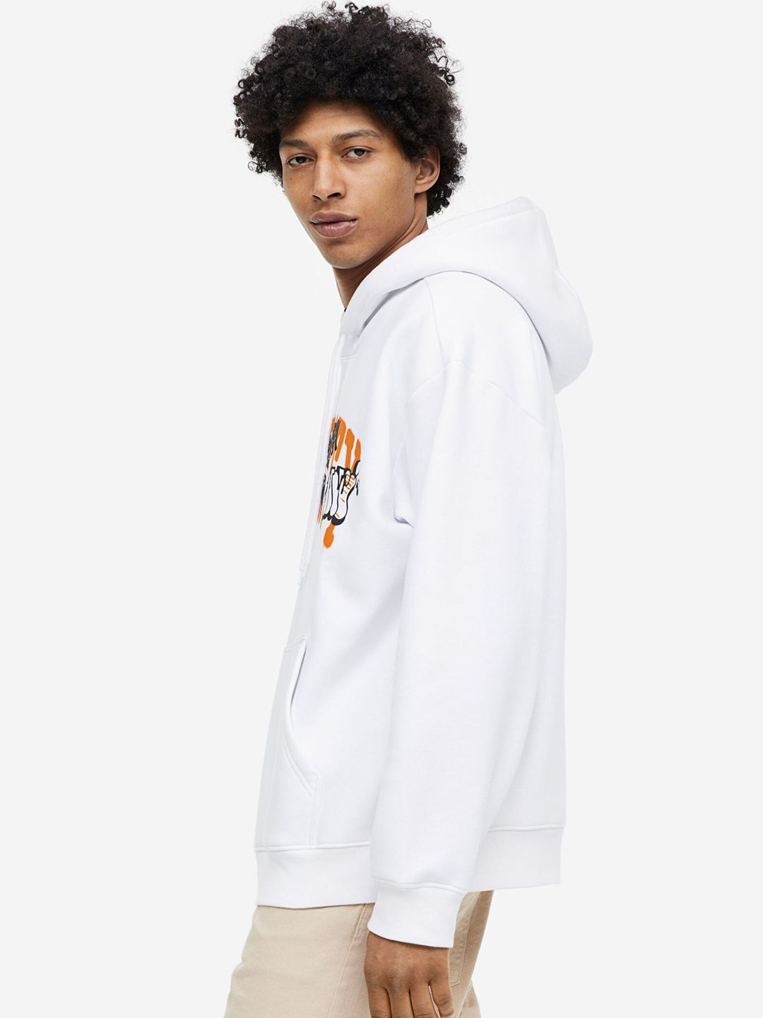  H&M Relaxed Fit Printed Hoodie