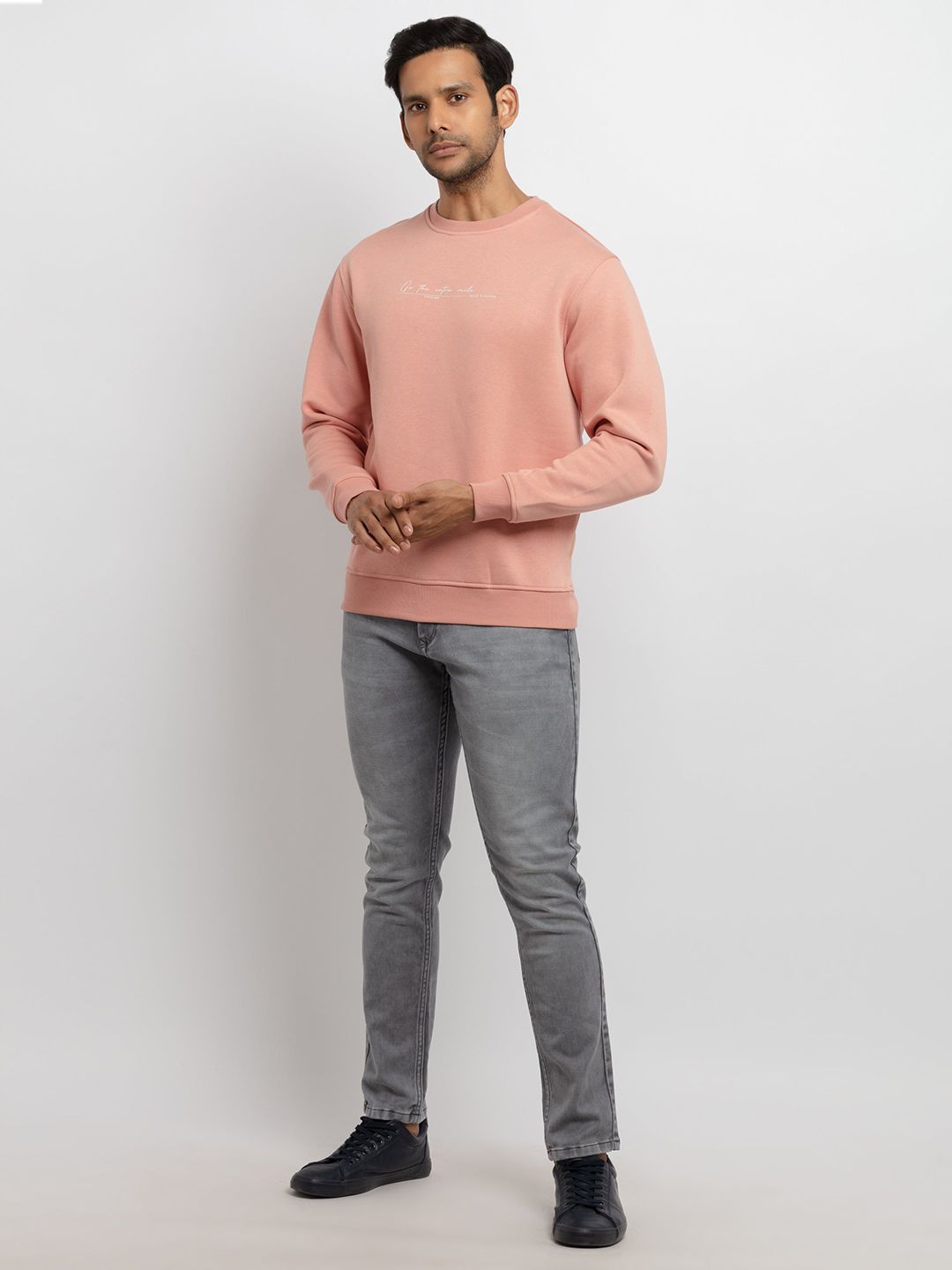  Status Quo Men Pink Sweatshirt