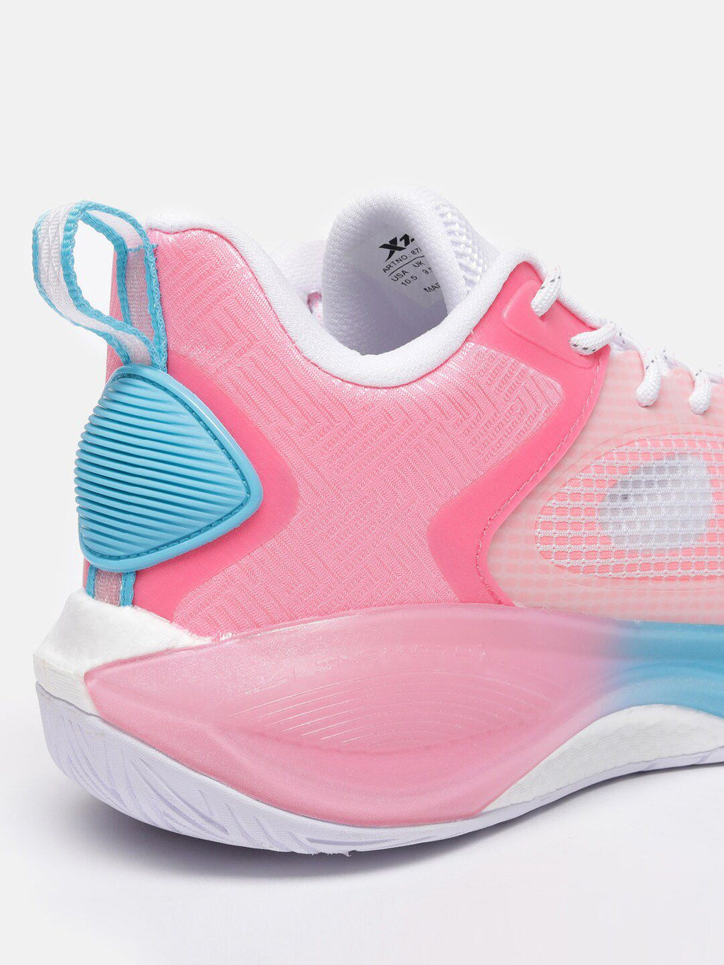  Xtep Men Pink Basketball Non-Marking Shoes