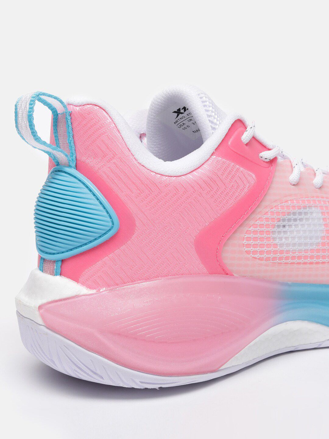  Xtep Men Pink Basketball Non-Marking Shoes