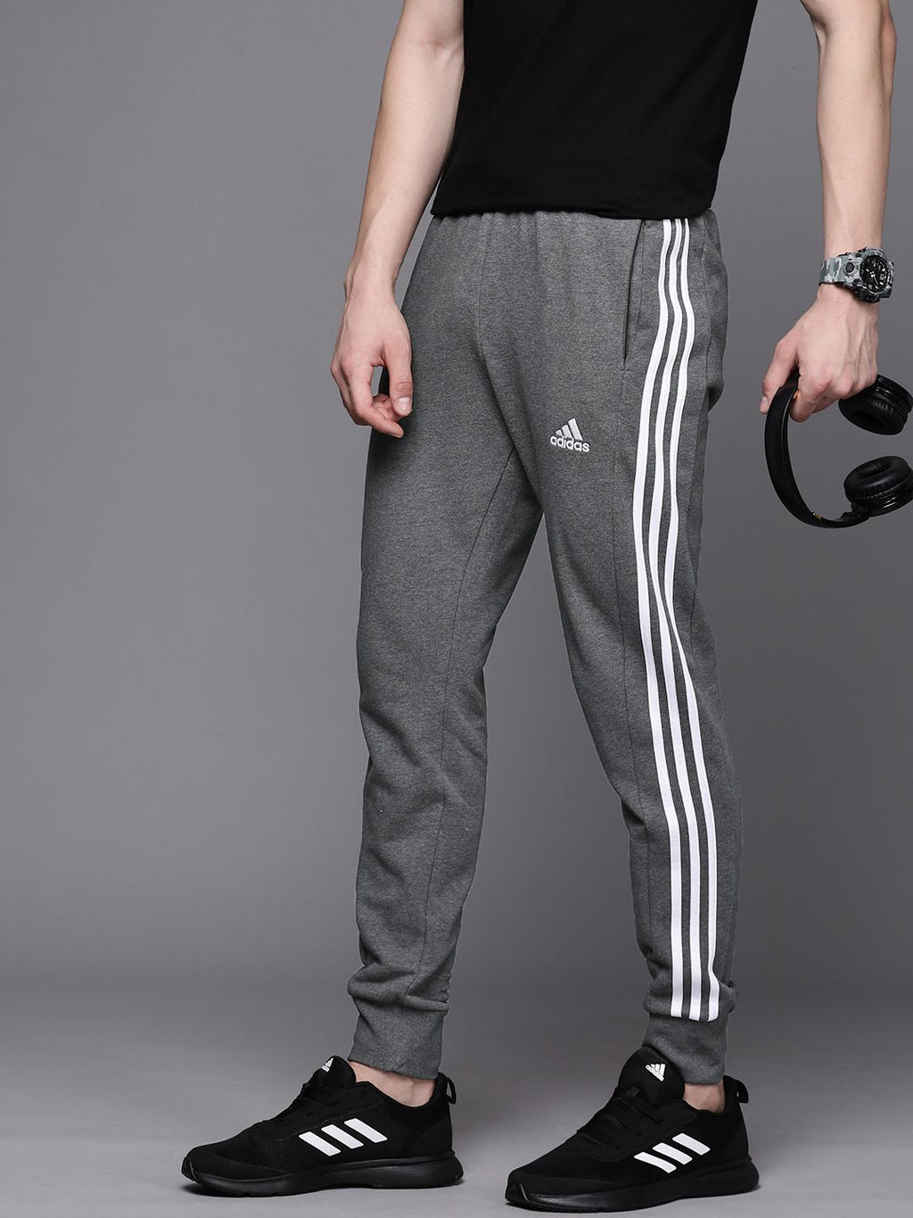  ADIDAS Men 3-Stripes Casual Joggers