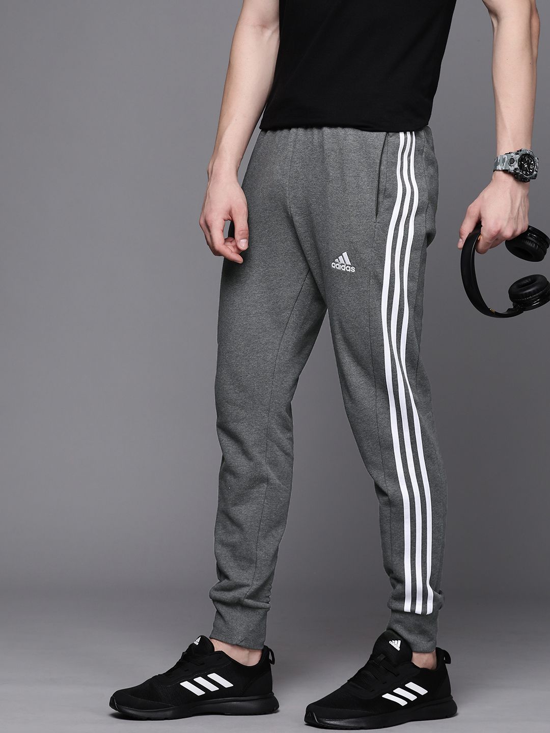  ADIDAS Men 3-Stripes Casual Joggers