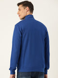  United Colors Of Benetton Men Blue Slim Fit Solid Sweatshirt