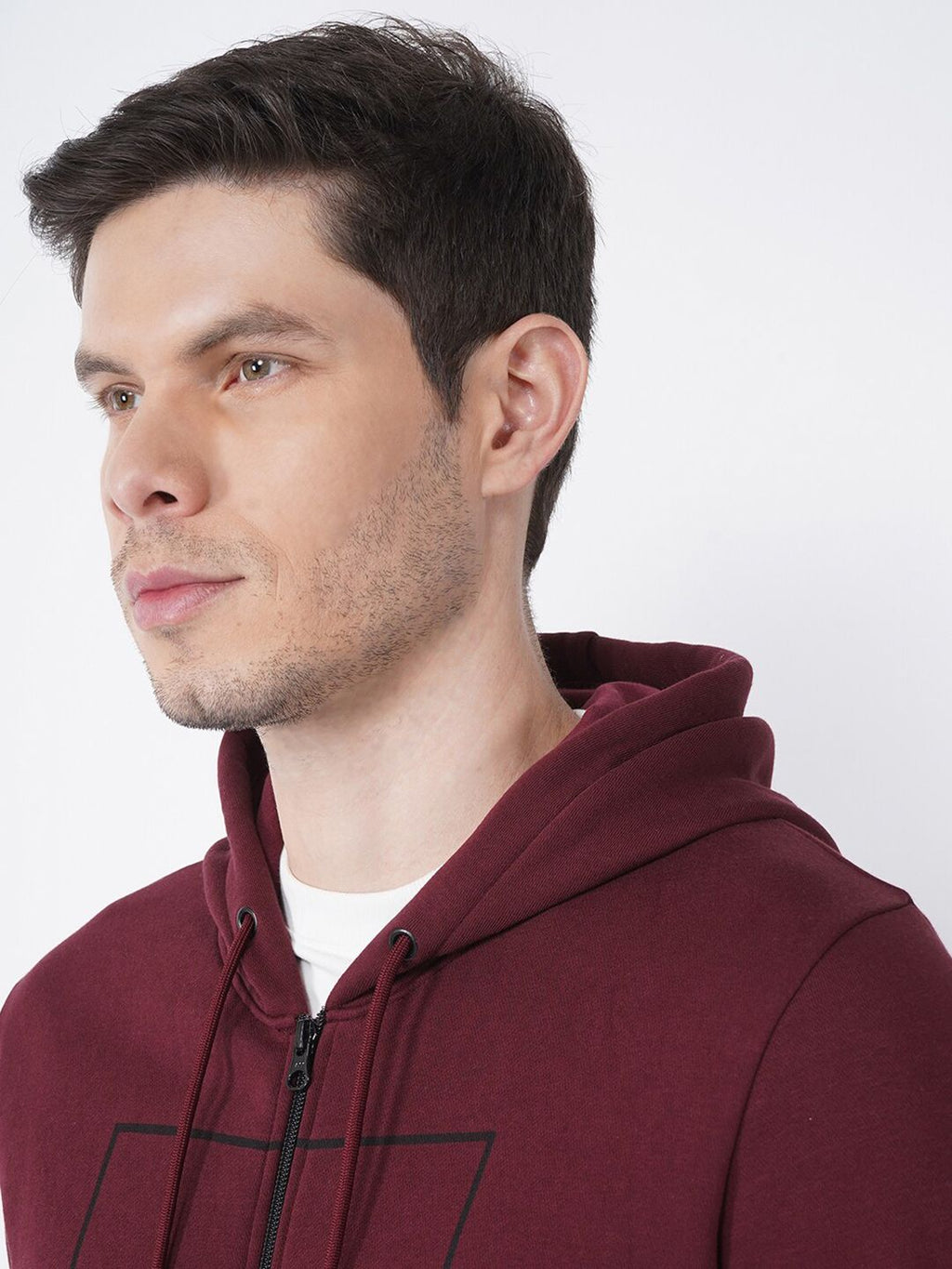  Blackberrys Men Red Hooded Sweatshirt