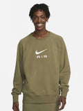  Nike Men Printed Air French Terry Crew Sweatshirt