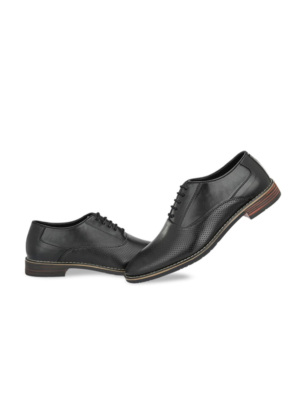  ATTITUDIST Men Textured Formal Oxfords