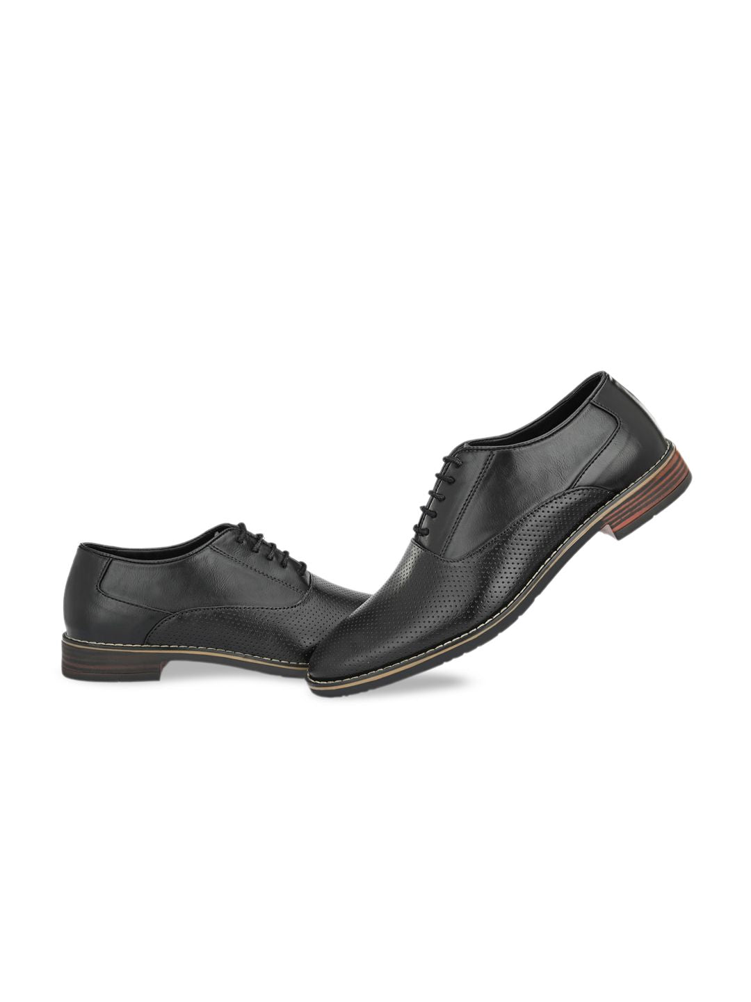  ATTITUDIST Men Textured Formal Oxfords