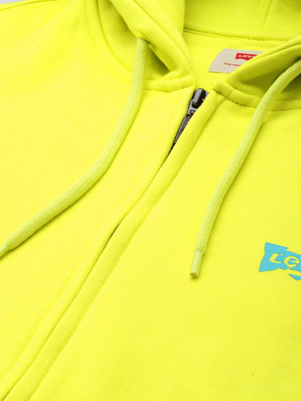  Levis Men Yellow Brand Logo Print Hooded Sweatshirt