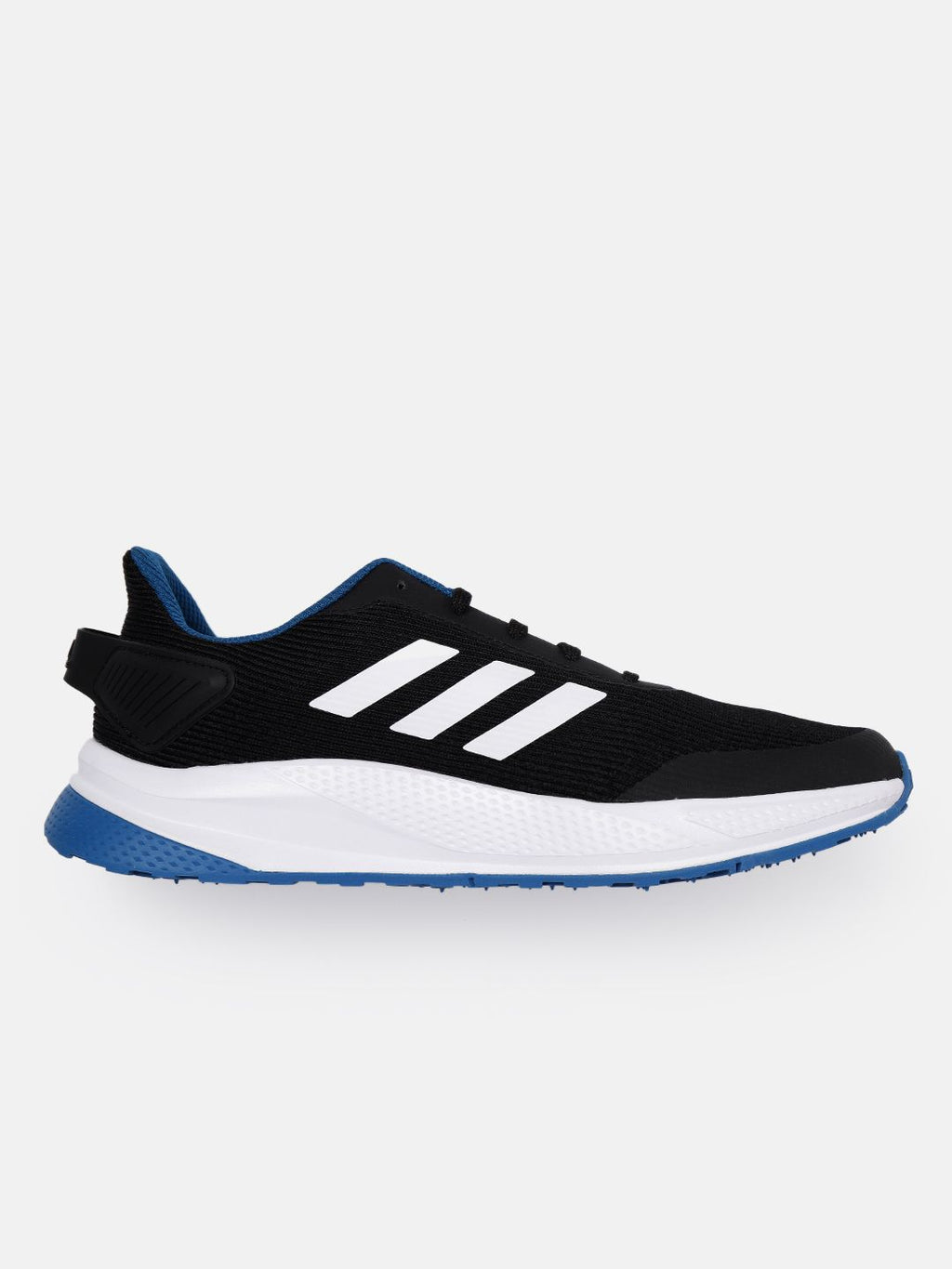  ADIDAS Men Black & White Woven Design Run Steady Running Shoes