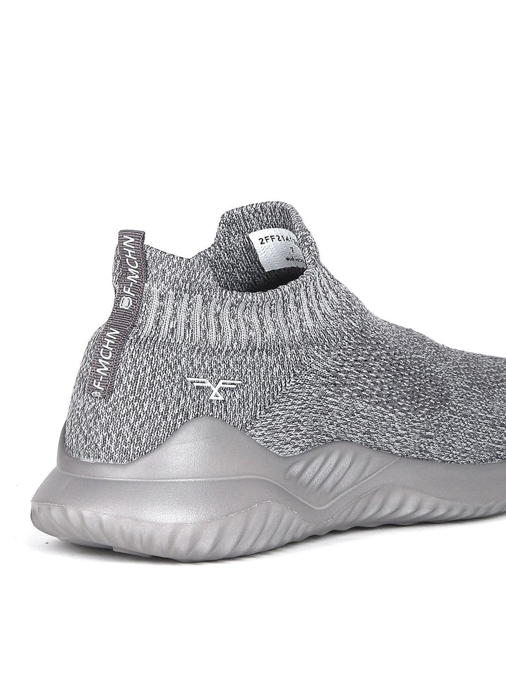  Flying Machine Men Grey Textile Walking Shoes