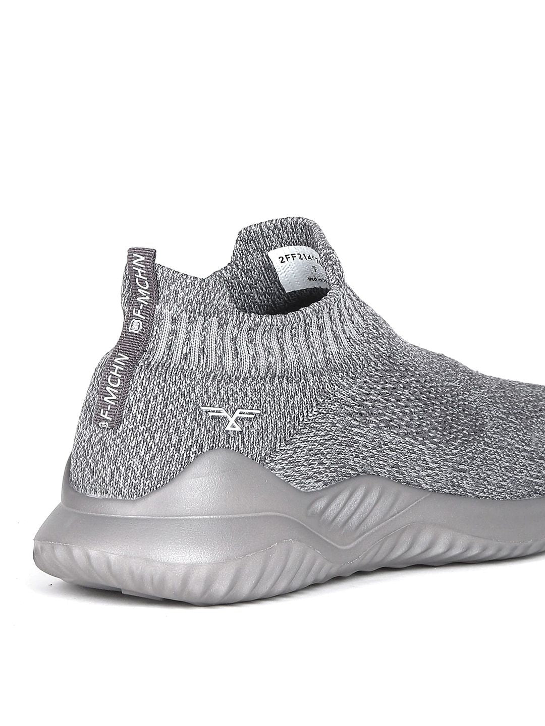 Flying Machine Men Grey Textile Walking Shoes