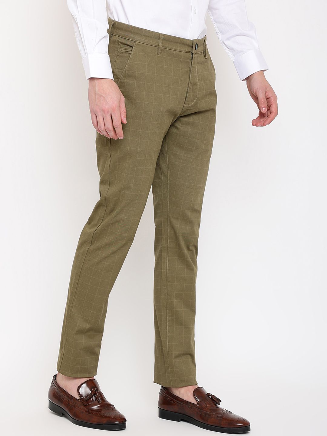  Cantabil Men Cotton Formal Trousers
