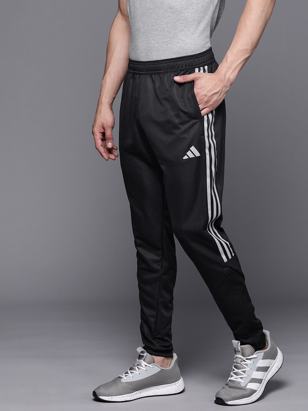  ADIDAS Men Solid TIRO Reflective Football Track Pants