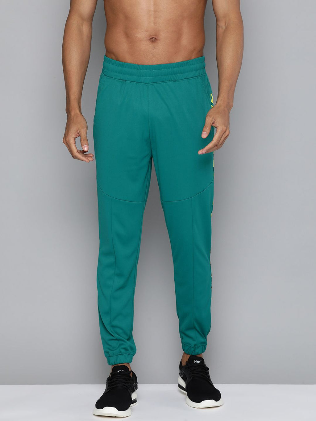  HRX By Hrithik Roshan Men Printed Rapid-Dry Training Track Pants
