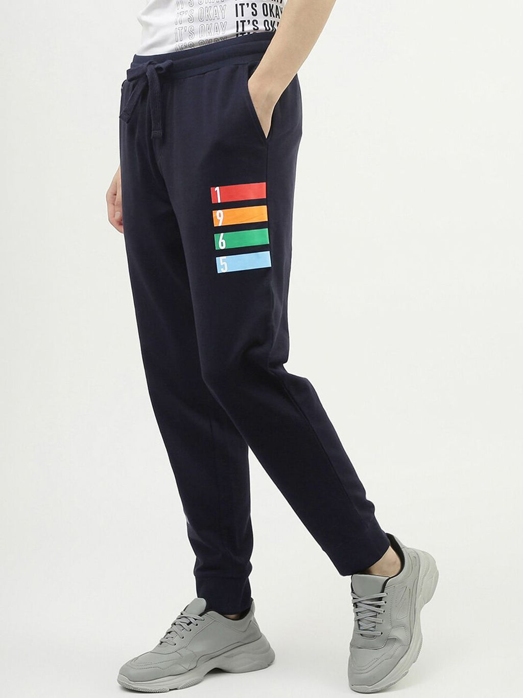  United Colors Of Benetton Men Printed Cotton Joggers
