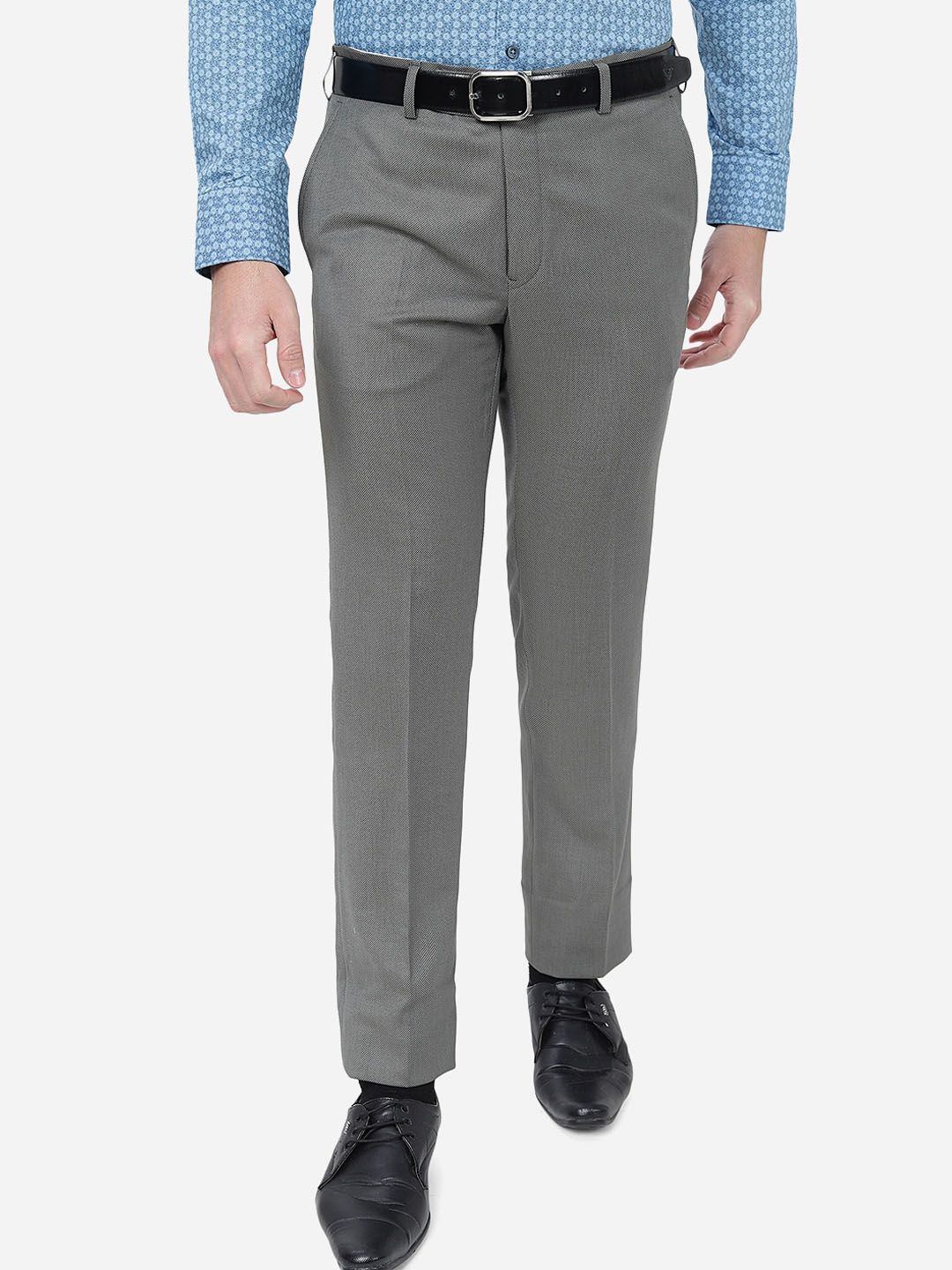  METAL Men Slim Fit Formal Trousers
