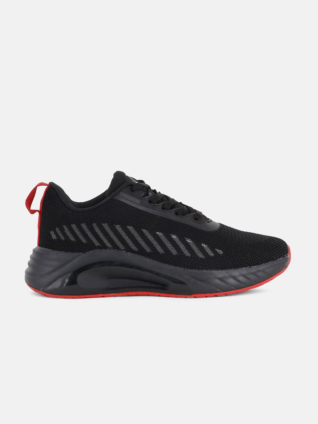  HRX By Hrithik Roshan Men Black & Red Textile Marking Running Shoes