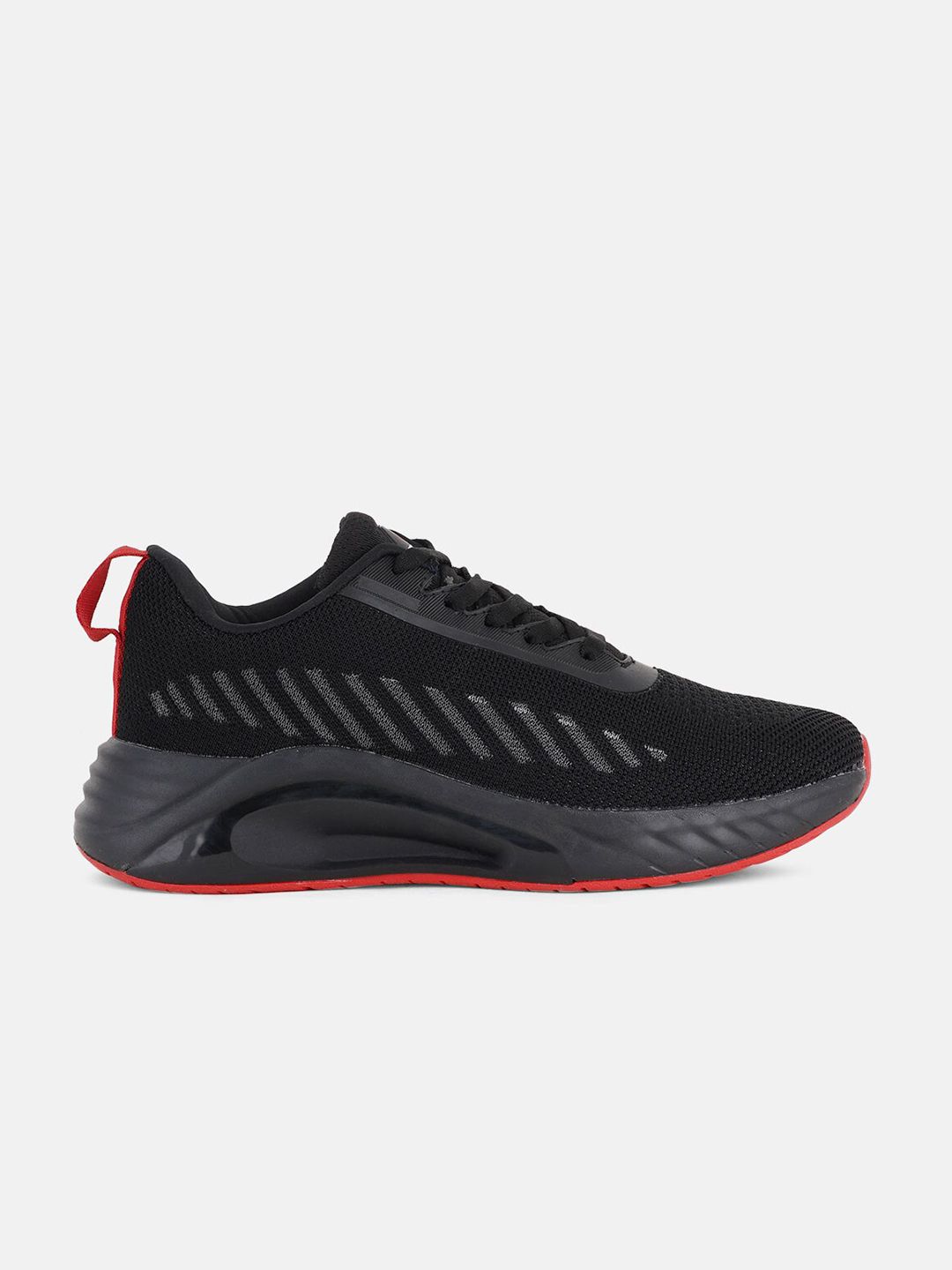  HRX By Hrithik Roshan Men Black & Red Textile Marking Running Shoes