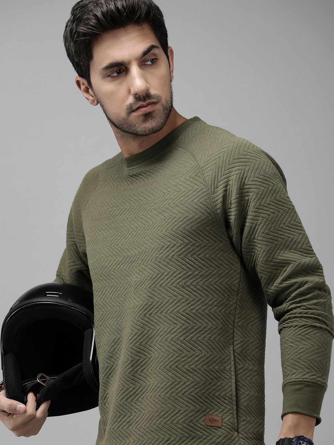  Roadster Raglan Sleeves Pullover Sweatshirt