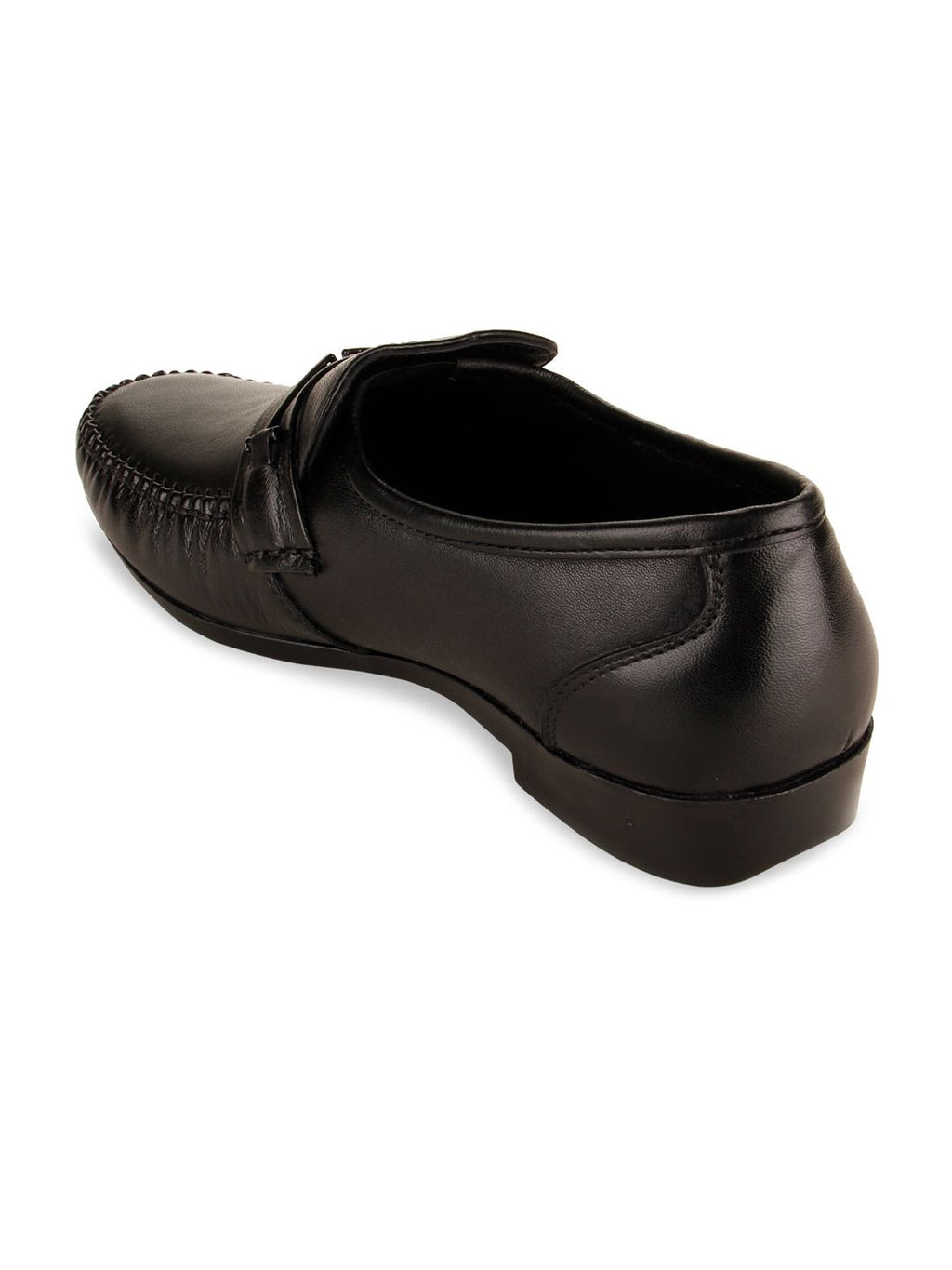  Regal Men Black Solid Slip-On Loafers