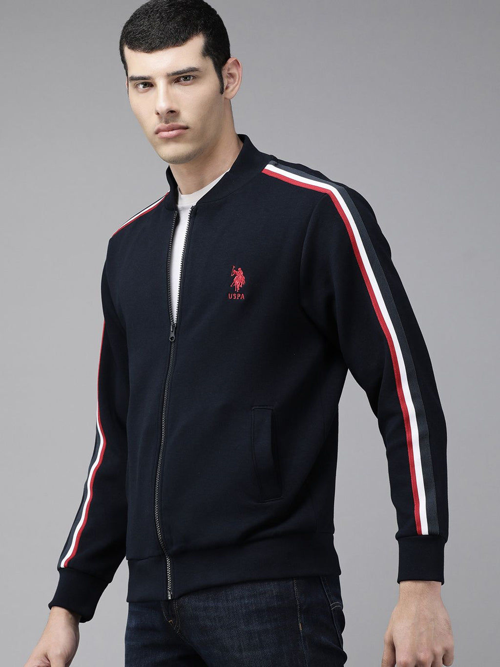  U.S. Polo Assn. Men Navy Blue Sweatshirt