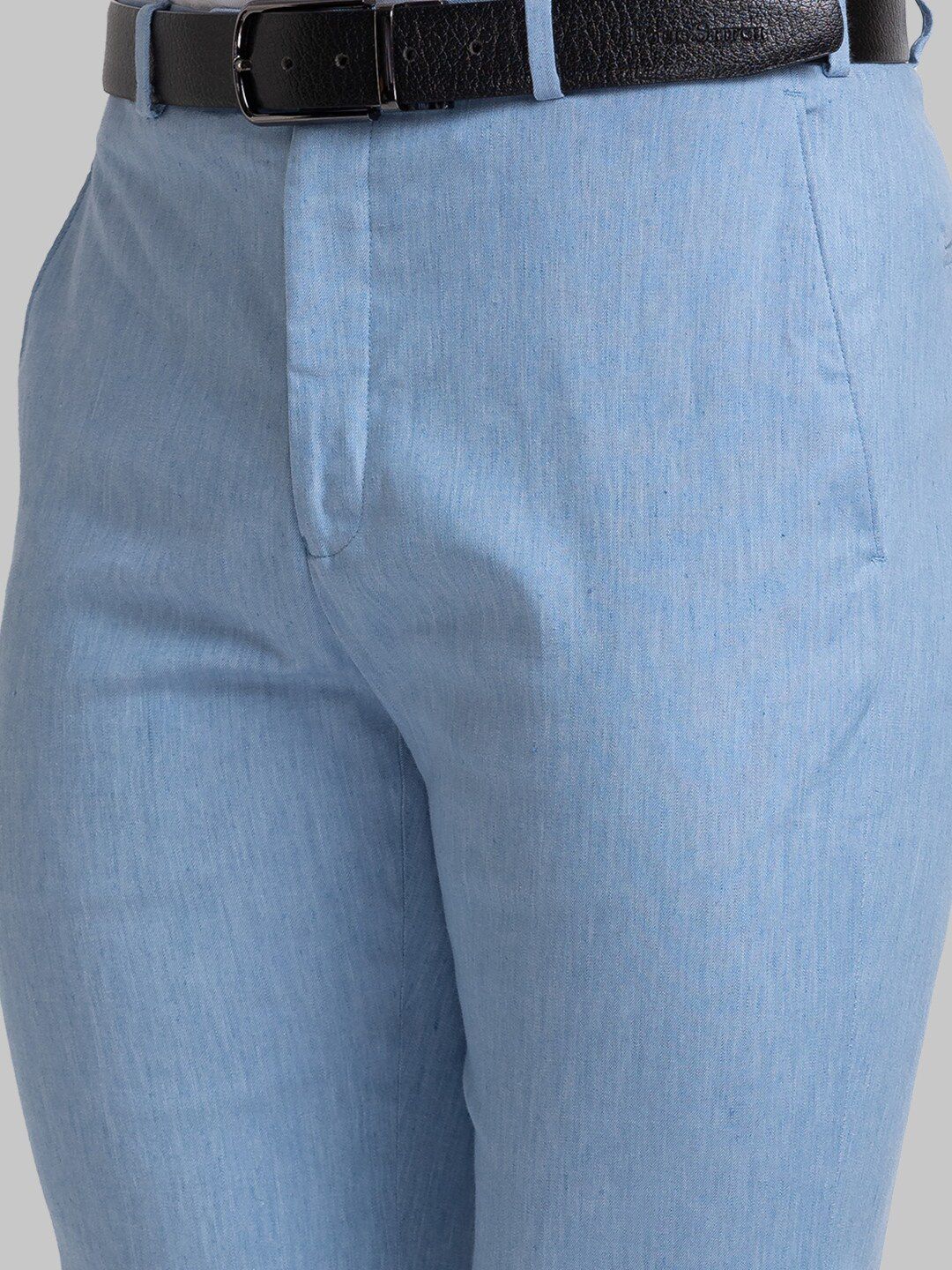  Raymond Men Contemporary Fit Flat Front Formal Trousers