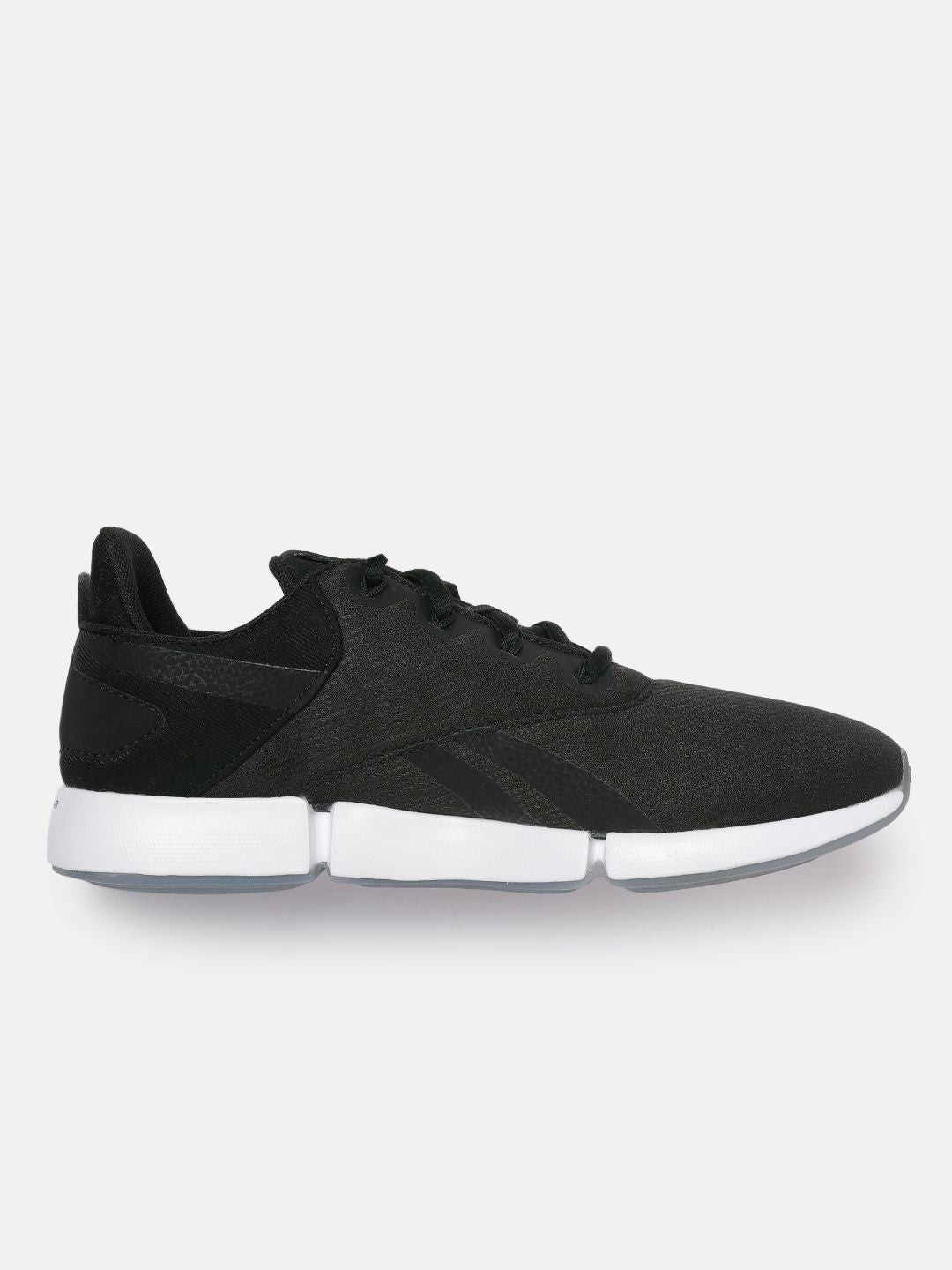 Reebok Men Black Woven Design DailyFit DMX Walking Shoes