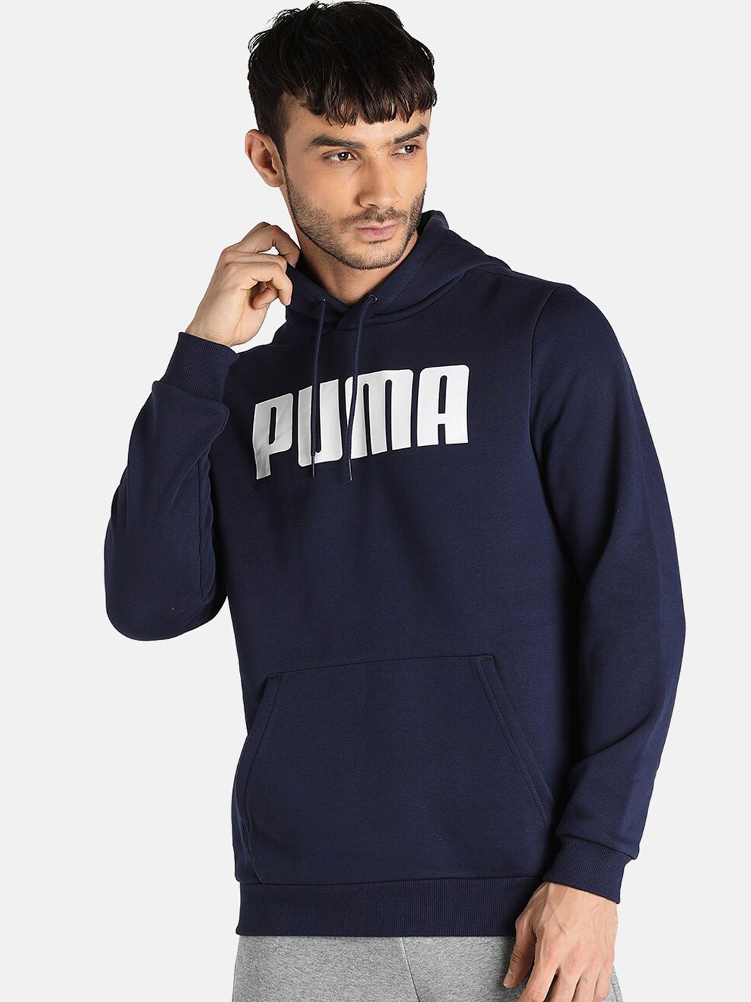  Puma Men Regular Fit Printed Hooded Sweatshirt