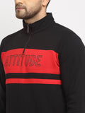  WILD WEST Men Black Colourblocked Winter Tracksuit