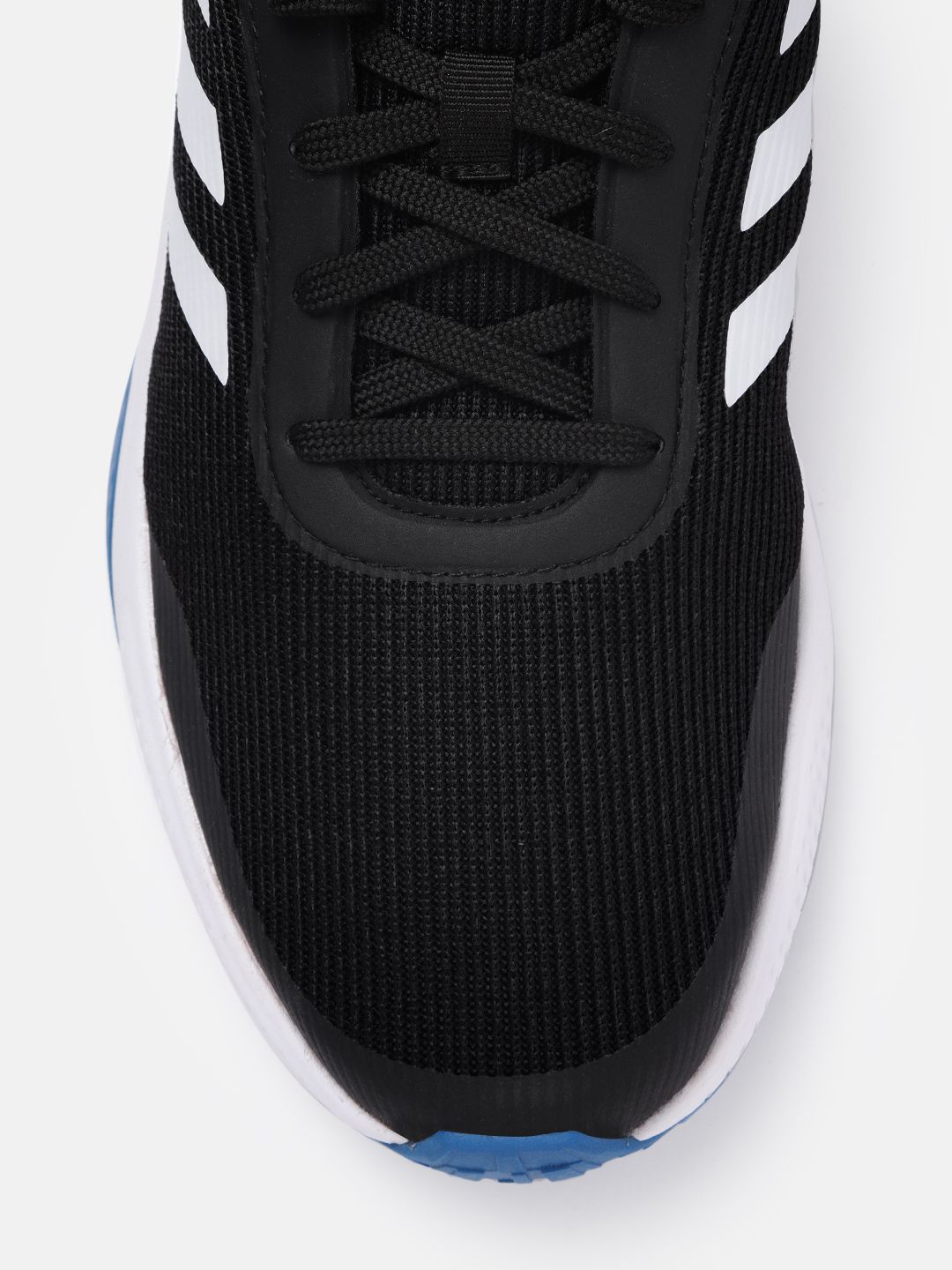  ADIDAS Men Black & White Woven Design Run Steady Running Shoes