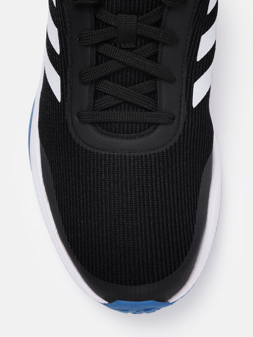  ADIDAS Men Black & White Woven Design Run Steady Running Shoes