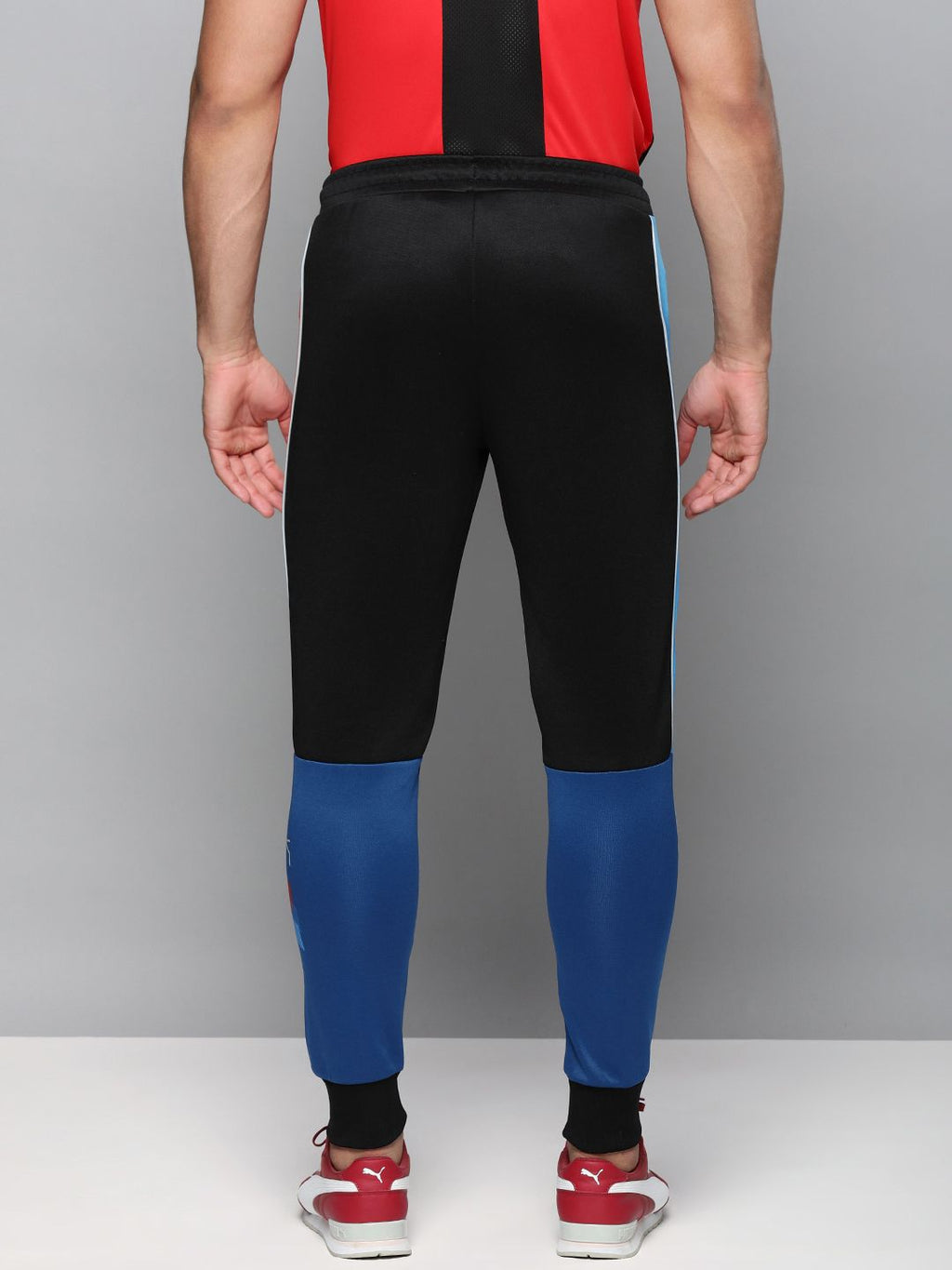  PUMA Motorsport Men Black Colourblocked BMW MT7 Motorsports Joggers