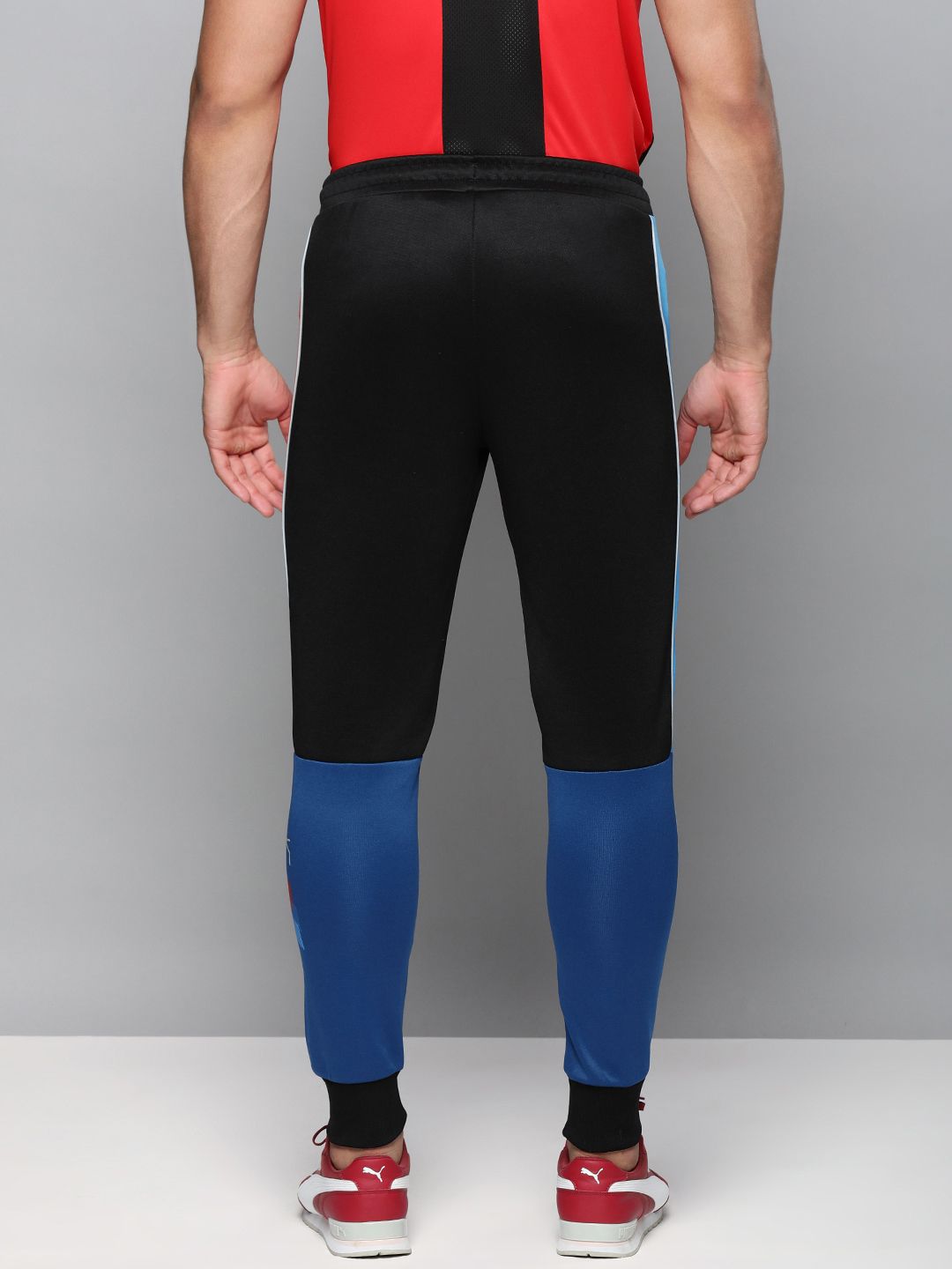  PUMA Motorsport Men Black Colourblocked BMW MT7 Motorsports Joggers