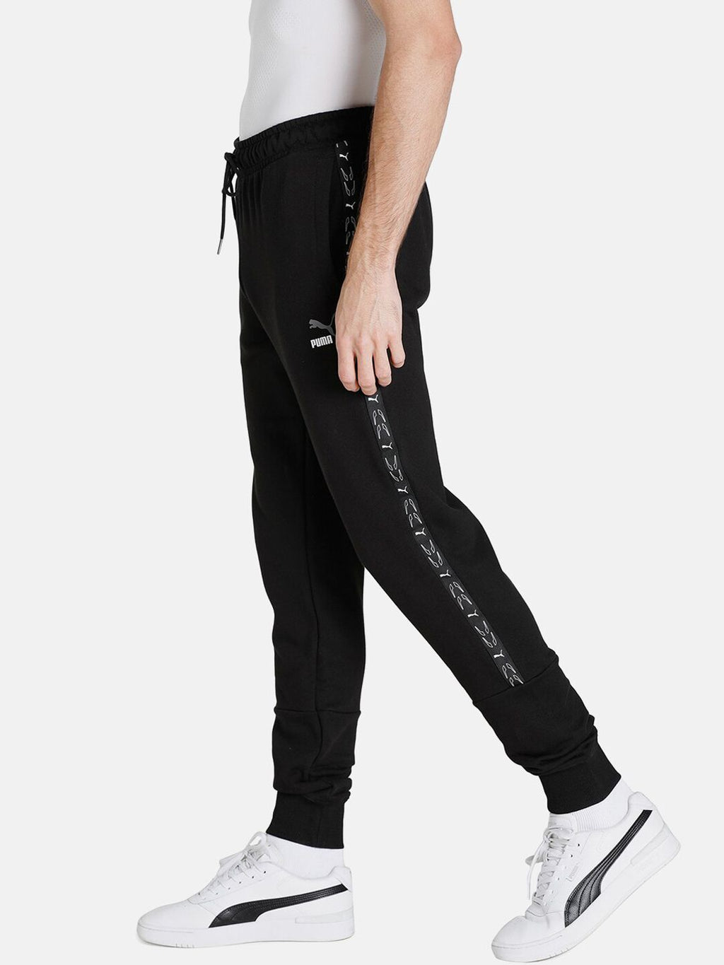  Puma Men Black Solid Slim Fit Cotton Joggers