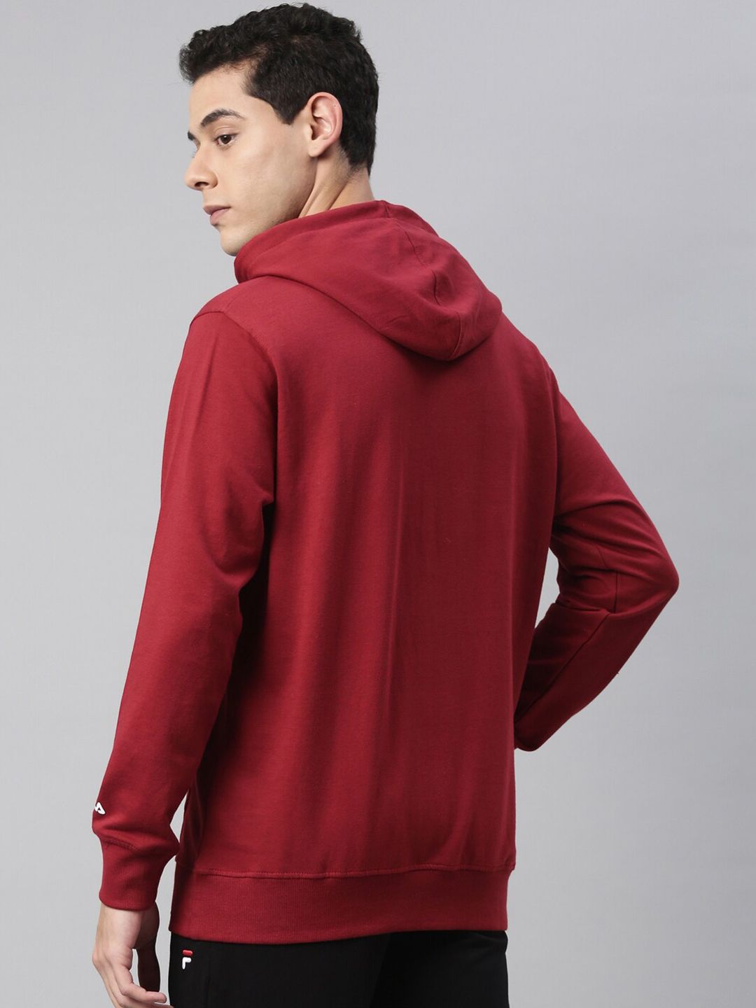  FILA Brand Logo Print HORNBILL Hooded Sweatshirt
