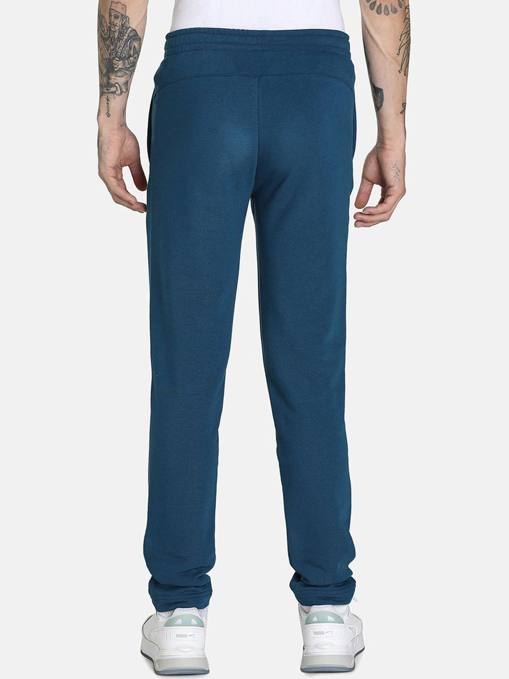  Puma Men Blue Solid Cotton Track Pants