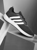  ADIDAS Men Black & White Woven Design Adisee Running Shoes