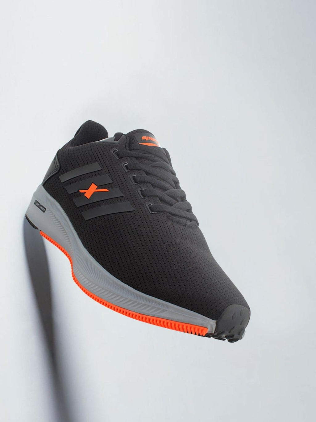  Sparx Men Black Mesh Long Distance Running Shoes