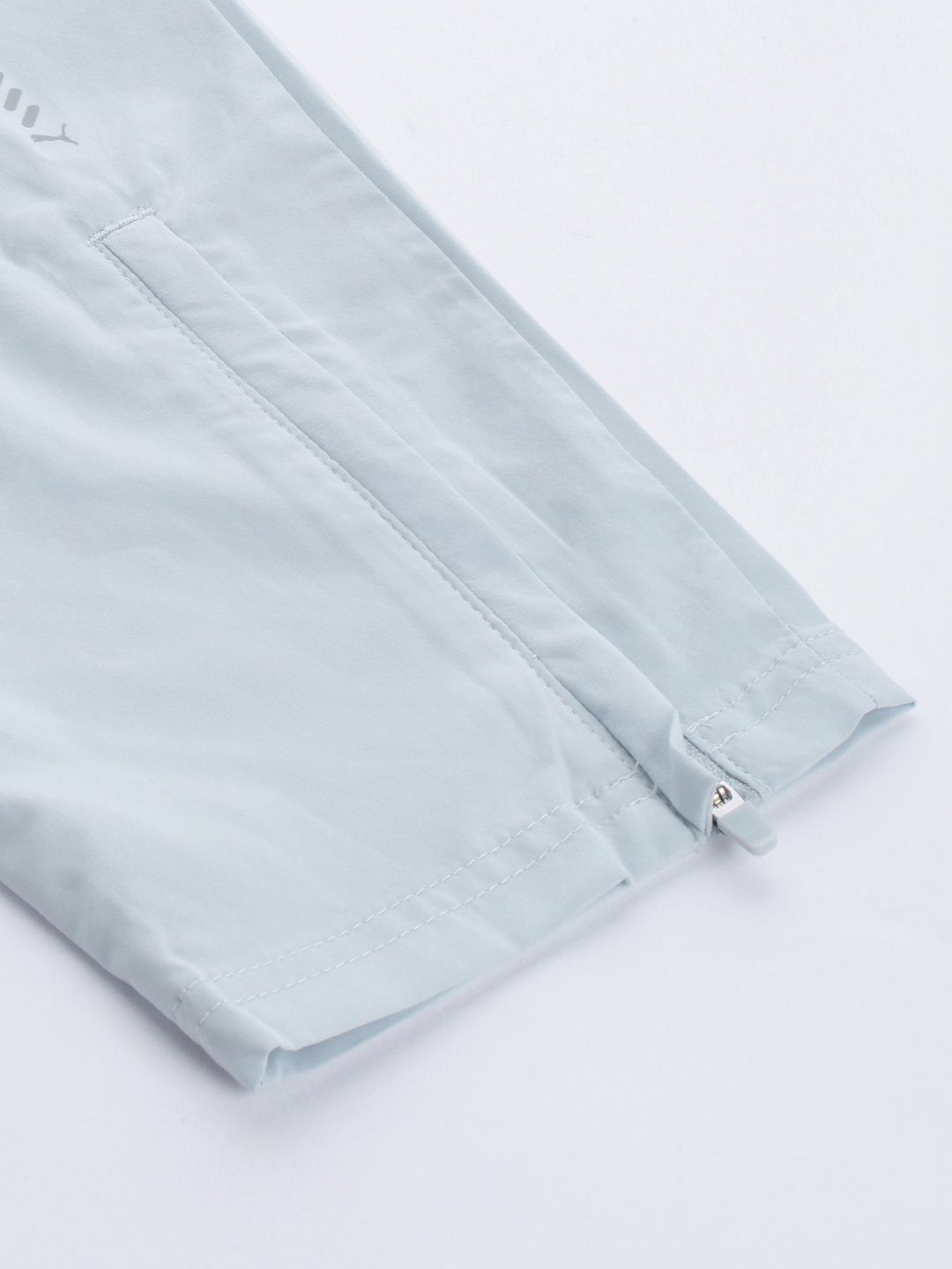  Puma Men Tapered Fit Woven Colourblocked Mid-Rise DryCELL Running Trackpants