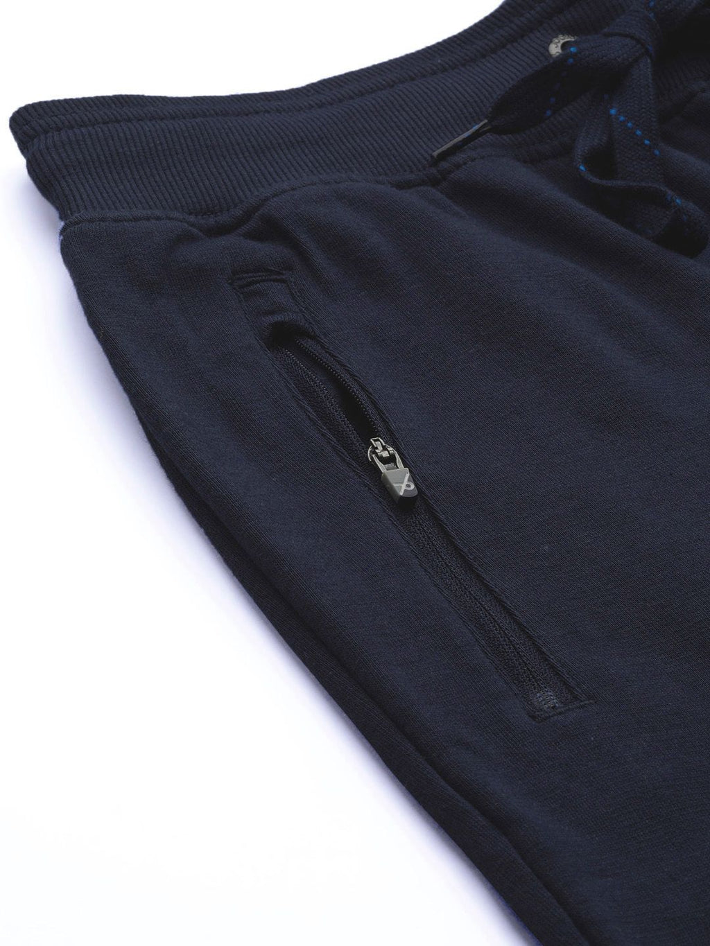  Jockey Men Navy Blue Solid Slim Fit Joggers