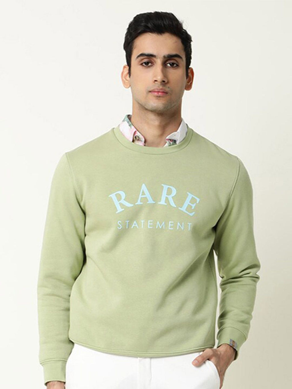  RARE RABBIT Men Green Printed Sweatshirt